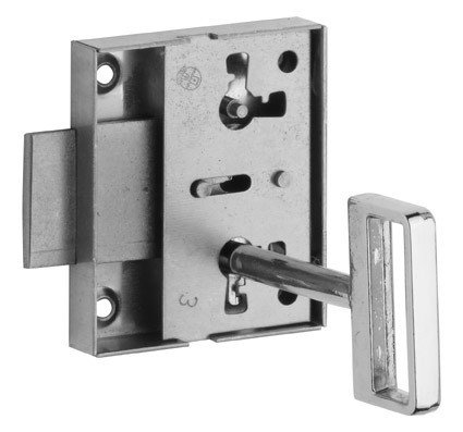 Zámek nábytkový 117/30 on 1 klíč M7 nikl (R 117307) - Vložky,zámky,klíče,frézky Zámky nábytkové, schránkové, na sklo